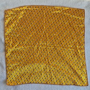 Yellow Patterned Scarf / Pocket Square